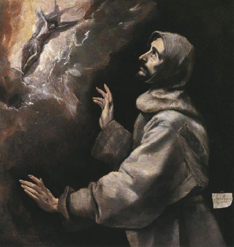 GRECO, El St. Francis Receiving the Stigmata dfh